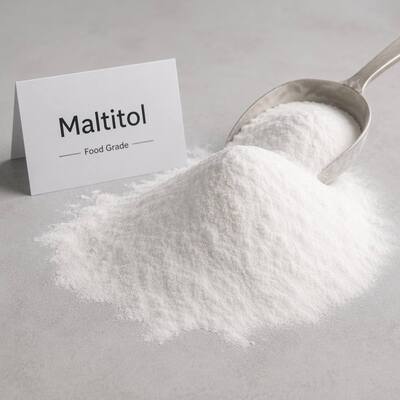 Maltitol Powder Food Grade 30-80 Mesh, D-Maltitol CAS 585-88-6, Low Calorie Sugar Alcohol for Bakery, 25kg PP Bag, Bulk Supply