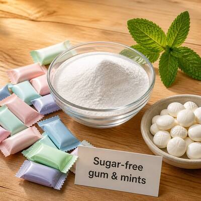 Fine Sorbitol Powder FCC Grade Bulking Agent for Toothpaste and Cosmetic Raw Material