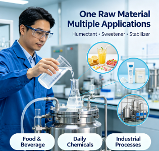 Multi‑spec Sorbitol 70% Liquid Syrup D Glucitol Polyol Raw Material For Food Confectionery Sweetening And Cosmetic Skincare Moisturizing Application