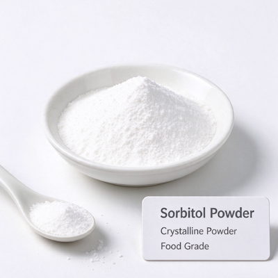 Sorbitol Powder BP USP EP Grade 20-60 Mesh, D-Glucitol CAS 50-70-4, Non-Caking Sweetener, Direct Compression, 25kg PP Bag