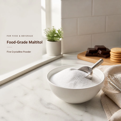 Maltitol Powder E965 Low Calorie Tooth-Friendly Crystalline Sweetener with Cooling Effect, Bulk Supply, Direct from Factory