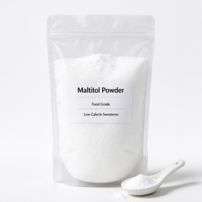 Maltitol Powder Food Grade 30-80 Mesh, D-Maltitol CAS 585-88-6, Low Calorie Sugar Alcohol for Hard Candy, 25kg PP Bag
