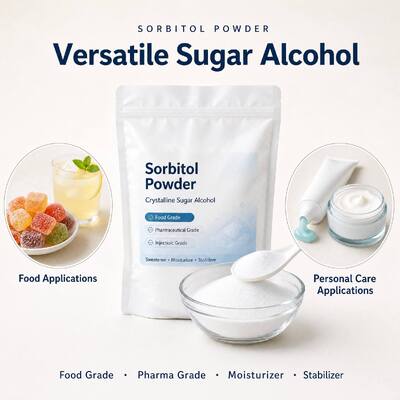 Sorbitol Powder Factory Direct Supply, Bulk Sugar Alcohol Sweetener Manufacturer for Candy, Bakery and Chewing Gum Industry