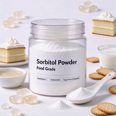 Food Grade Sorbitol Powder for Sugar-Free Confectionery & Beverages, Bulk Sorbitol Powder Sweetener Wholesale Supply