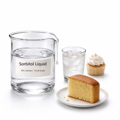 Sorbitol Solution 70% Food Grade, E420 CAS 50-70-4, Clear Non-Crystallizing Sweetener for Beverage, 250kg Drum, Bulk Supply