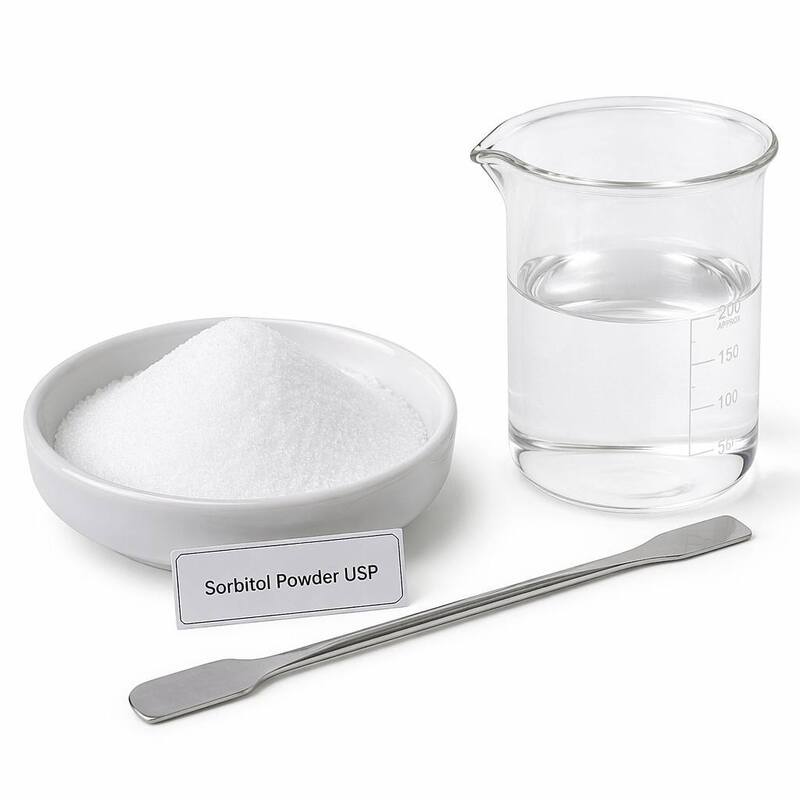 USP BP EP Grade 99% Sorbitol Powder, Excipient and Humectant for Mouthwash and Tablet