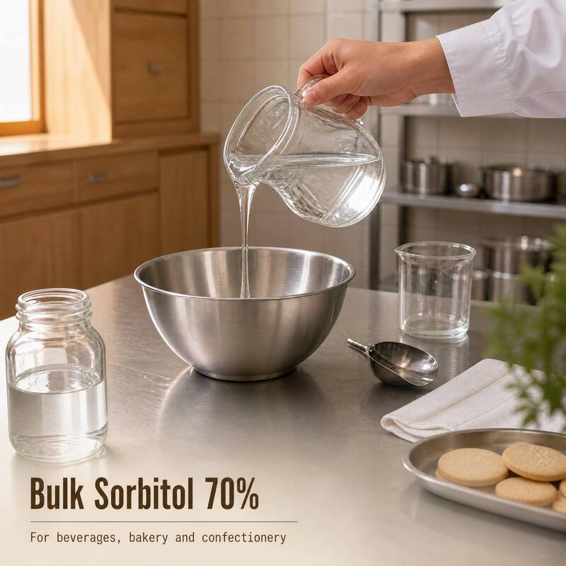 Sorbitol Solution 70% Liquid Sweetener and Humectant, Non-Crystalline BP/USP Food Grade, CAS 50-70-4 INS 420 E420, 275 kg Drum Bulk Supply