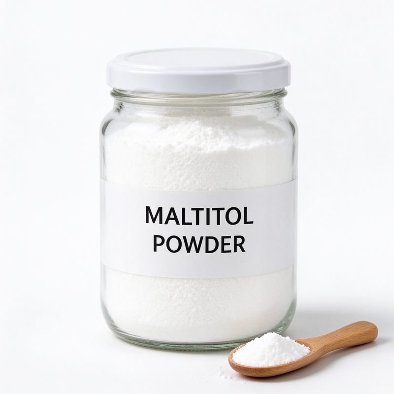 Maltitol Powder C12H24O11 Low Glycemic Sugar Substitute, Crystalline Sweetener for Food and Beverage